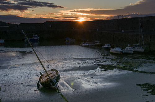 sunset scotland nikon aberdeenshire harbour d90 portsoy