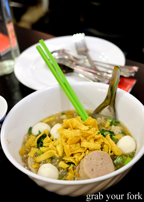Do Dee nursery tom yum noodle without chilli at Do Dee Paidang, Haymarket Chinatown Sydney