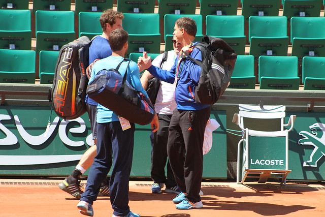 Andy Murray and Sven Groeneveld