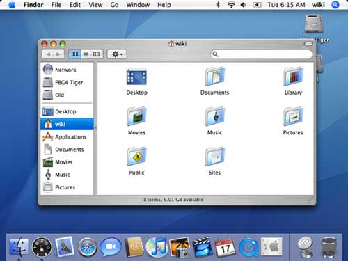 Mac OS X 10.4 Tiger, 2005