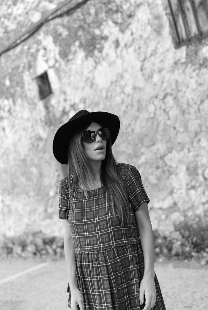 street style barbara crespo maderuelo C&A tartan dress fashion blogger outfit blog de moda