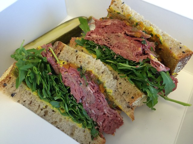 Corned beef tongue sandwich - Shorty Goldstein's