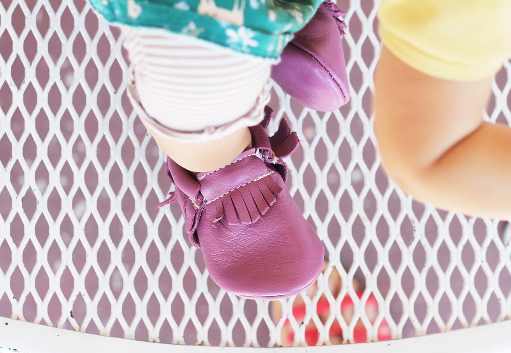 freshly picked moccs in radiant orchid