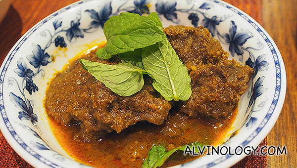 Rendang Sapi - slow cooked Wagyu beef rendang in special blend of spices 