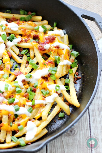 Loaded Bacon and Cheese Fries #baconmonth #putsomepiginit #cheese