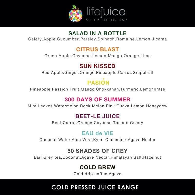 life juice co - 1 Utama - cold pressed juice in Malaysia