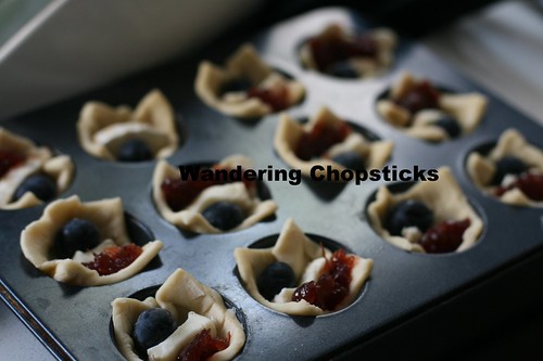 Red (Lingonberry), White (Brie), and Blue(berry) Puff Pastry Tarts 3