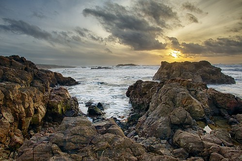 ocean california sunset seascape landscape coast moody pacific ominous foreboding shoreline stormy shore pescadero pescaderostatebeach