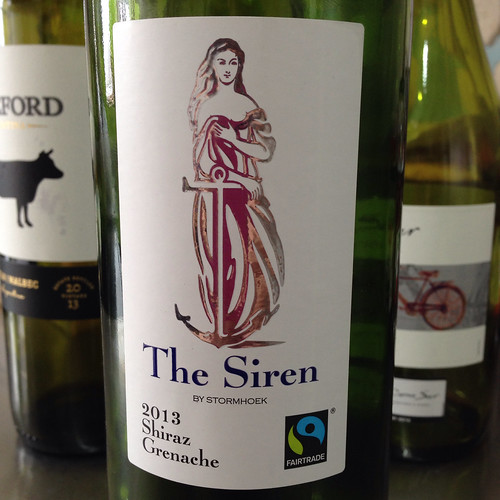 The Siren, Shiraz, Grenache 2013. Red wine. Wine. Western Cape. South African wine.