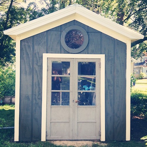 A little light at the end of the tunnel. Ran out of paint. #studio #tinyhouse