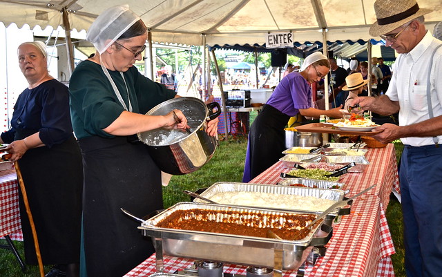 buffet preparation Haystack Amish Buffet Amish Auction Lancaster County PA