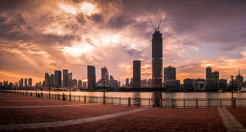 china leica red sky colour 35mm river shanghai summarit m240riverhuangpu