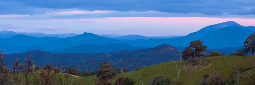 winter sunset mountains high country victorian victoria