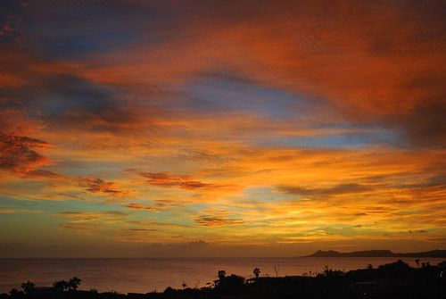 sunset sky clouds caribbean bonaire kralendijk cariben sabadeco caribbeannetherlands caribischnederland