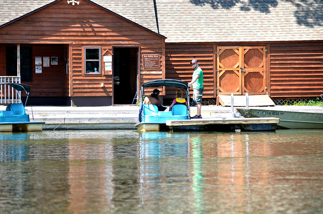 Rent a paddle boat for Mom to see the lake at Hungry Mother State Park 