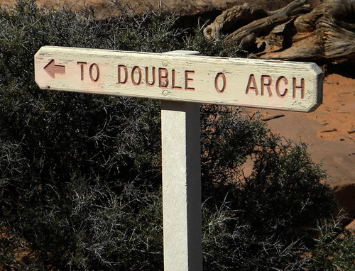 The Double O Arch in Arches National Park's Devil's Garden