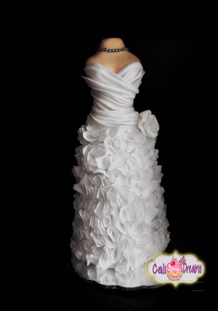 Wedding Dress Cake by Cali Dreams