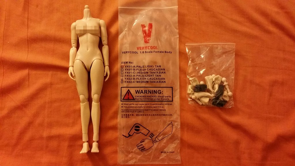 VERYCOOL FX02-C Asian skin Female Body woman Medium Bust 1/6 Scale FIGURE 