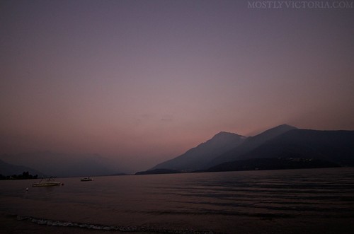 sunset italy lake como dongo