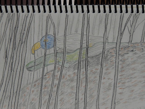 pencil jack sketch totem moore watercolour raven miggs