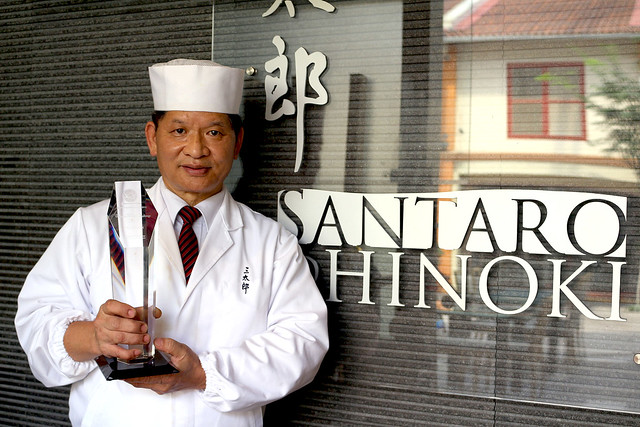 Chef Santaro Li at his restaurant Hinoki