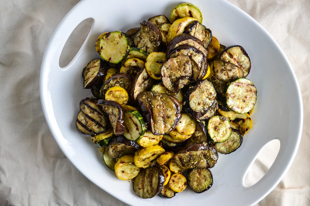 Grilled Eggplant and Zucchini with Za'atar Vinagrette | Things I Made Today