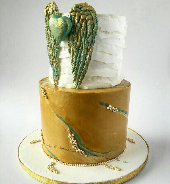Winged Heart Cake by Chanda Rozario of Pooja & Kathy's Homemade Customized Cakes & Chocolates