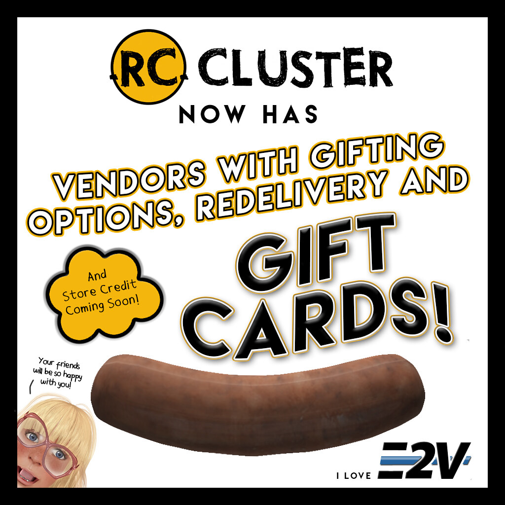-RC- Cluster now has Vending Options! - SecondLifeHub.com