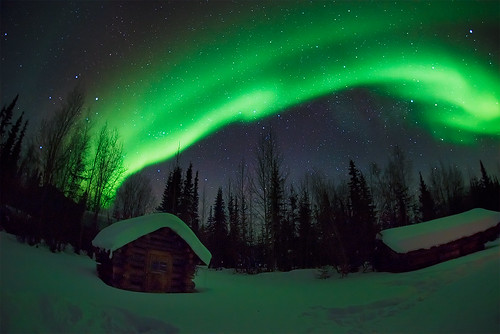 light sky green alaska night landscape long exposure arctic aurora northern fairbanks arcticcircle borealis wiseman coldfoot