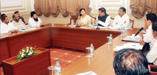 CM Prithviraj Chavan meeting with Minority leaders.