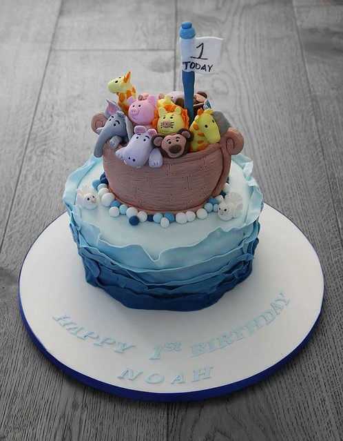 Noah Themed cake by Alice White of Baked With Love by Alice