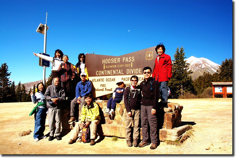 Hoosier Pass' summit