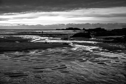 sunset bw byn blancoynegro beach mar agua asturias arena reflejos orilla monocrome cantábrico
