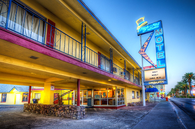 High Hat Motel - 1300 South Las Vegas Boulevard, Las Vegas, Nevada U.S.A. - September 4, 2014