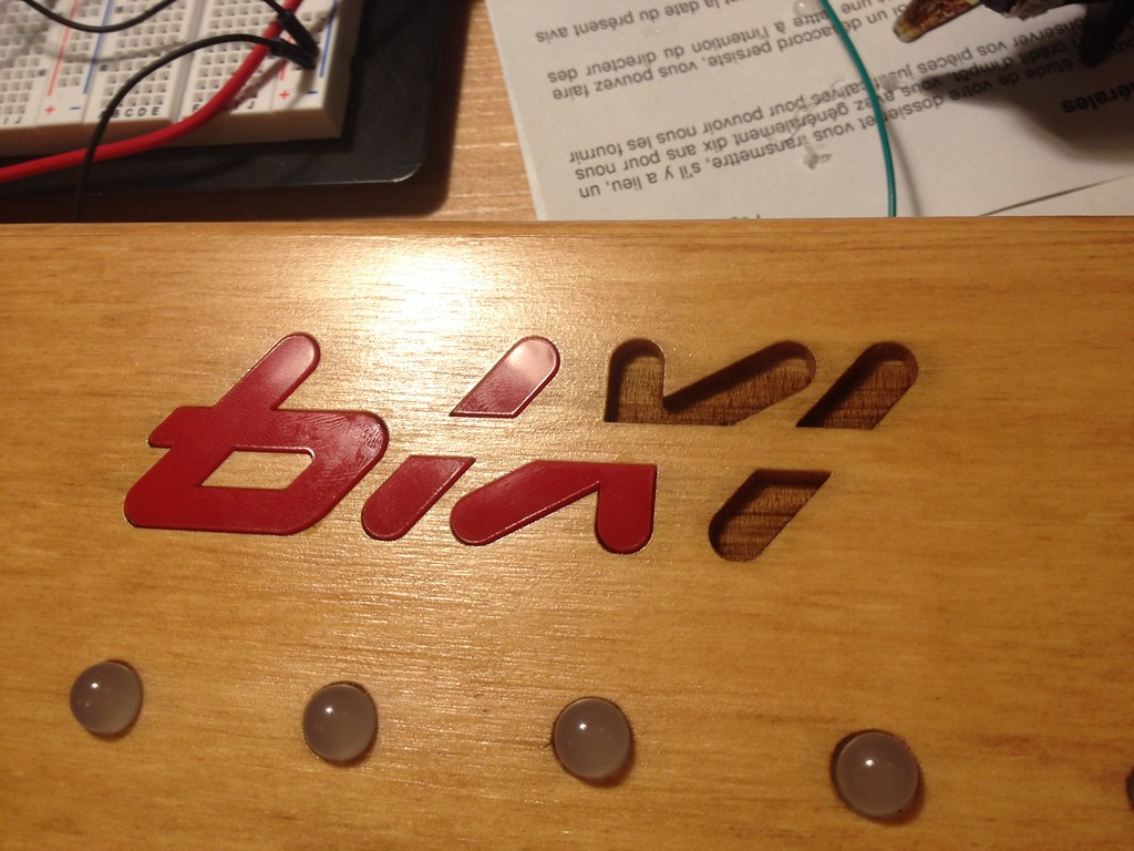 Bixi logo acrylic inset