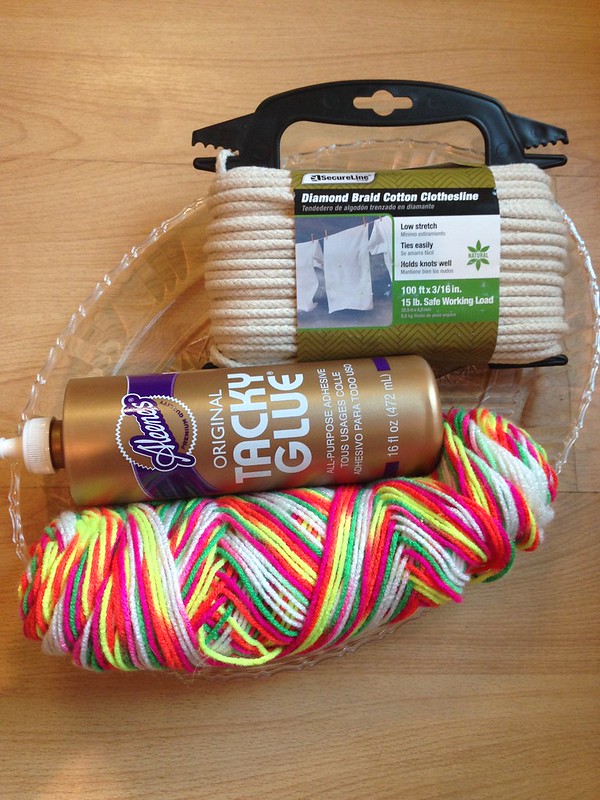 iLoveToCreate Blog: The Easy DIY Way to Make Trendy Neon Coiled Rope Baskets