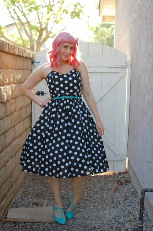 vintage polka dot dress 2
