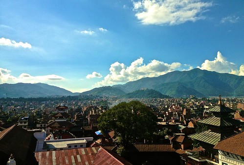 the skies of Kathmandu