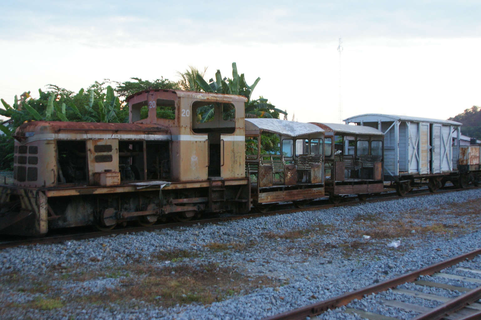 Sabah State Railway 20series? in Tanjung Aru Station, Kota Kinabalu, Malaysia April 30,2014