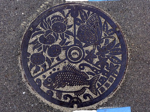 Sekizen Ehime, manhole cover （愛媛県関前村のマンホール）