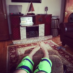 Post ride knee chilling in my boudoir, I mean MAN CA… 