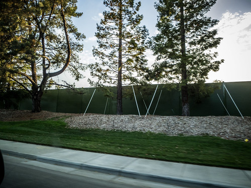 New Apple Headquarters behind fence
