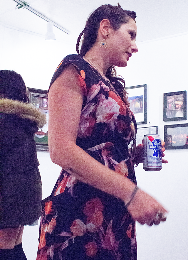 art show shenanigans at SideQuest Gallery, 8/9/2014