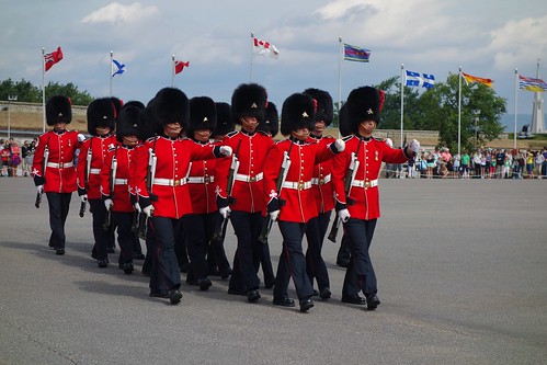 Changing of the guard at La Citadelle de Québec