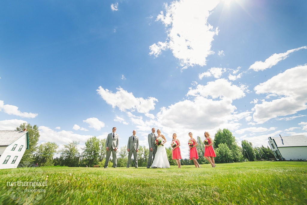 Bridal Party at Huble Homestead