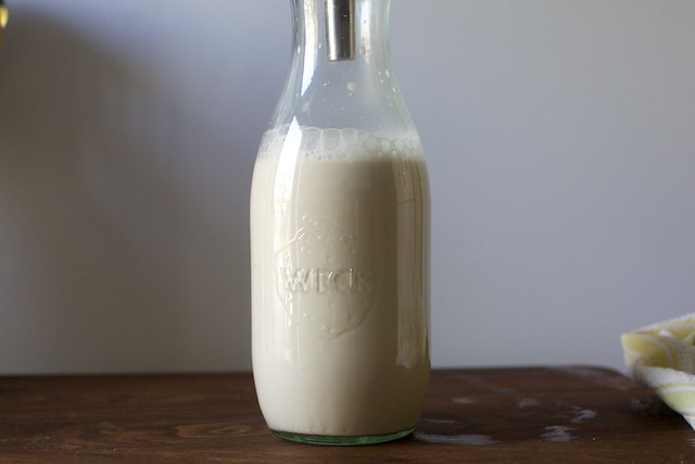 this is toasted hazelnut milk. but we're not stopping here.