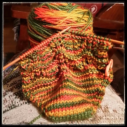 New sock in progress; new colorway coming soon. #yarn #handdyedyarn #HCthe60shavecalled