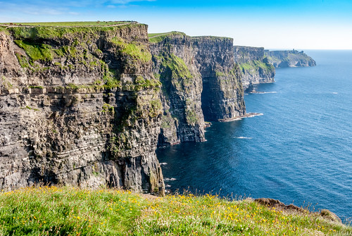 ocean ireland irish cliff landscape coast nikon outdoor rocky cliffs ridge shore coastline moher bluff d3000