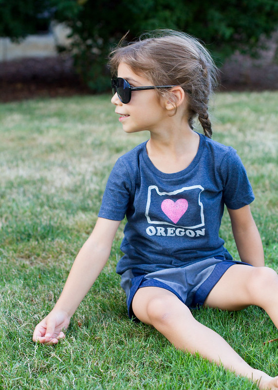 class picnic shorts and oregon love tee