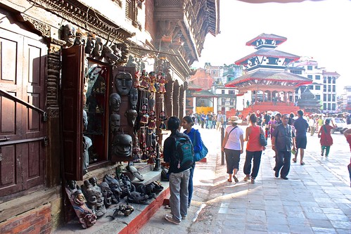 the streets of Kathmandu
